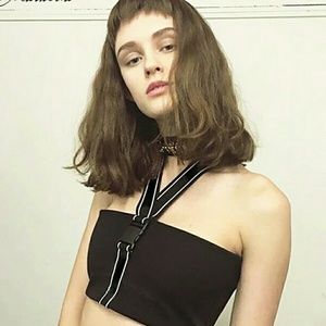 NEW BLACK BUCKLE TOP